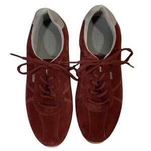 Hotter Suede Red Sneakers, Mens Size 10